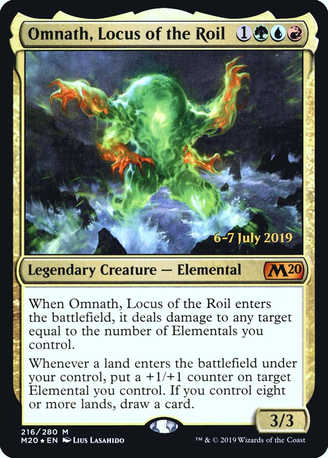 Omnath, Locus of the Roil  [Core Set 2020 Prerelease Promos] (PM20 216S)