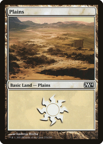 Plains (#233) [Magic 2014] (M14 233)