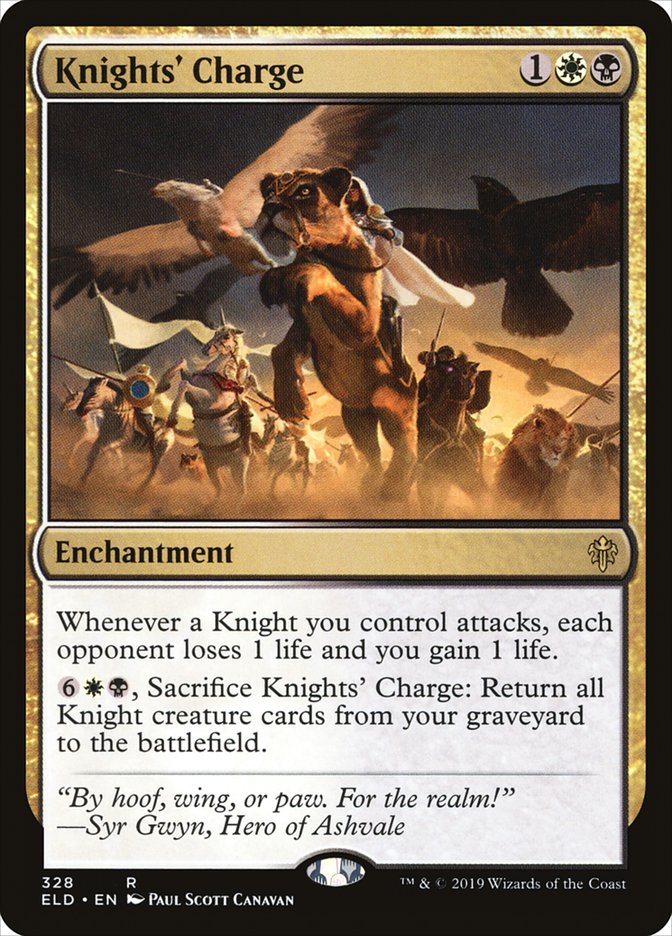 Knights' Charge [Throne of Eldraine] (ELD 328)