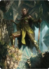 Nissa of Shadowed Boughs 1 Art Card [Zendikar Rising Art Series] (AZNR 5)