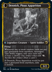 Dennick, Pious Apprentice // Dennick, Pious Apparition [Innistrad: Double Feature] (DBL 217)