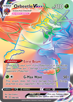 Orbeetle VMAX (186) [Sword & Shield: Vivid Voltage]