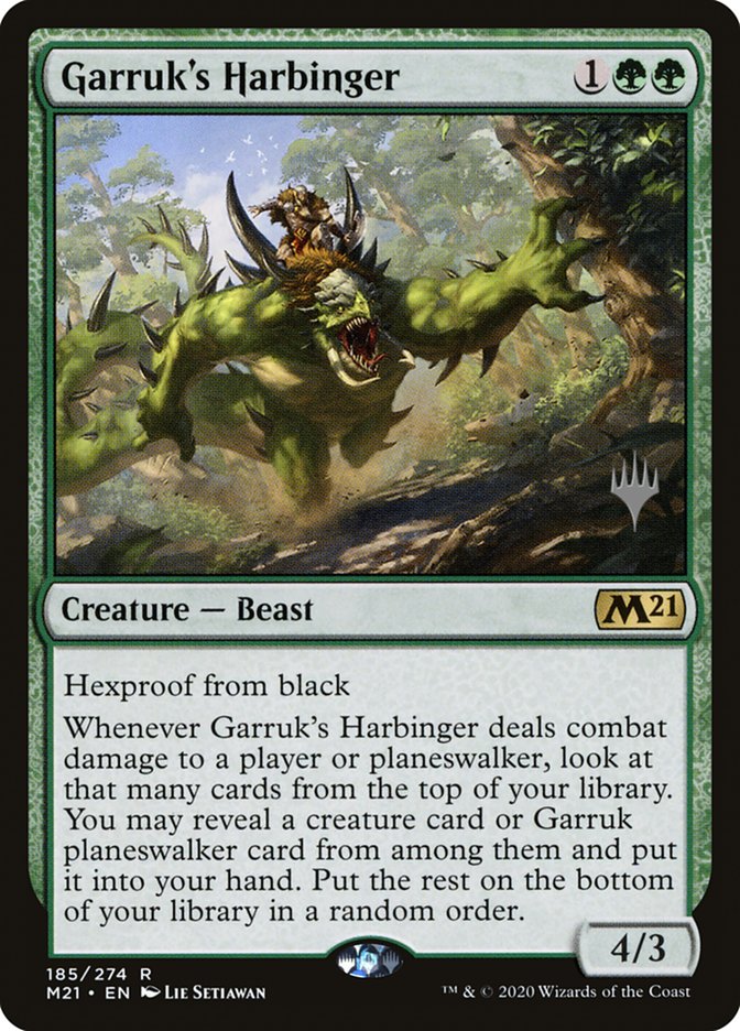 Garruk's Harbinger (Promo Pack) [Core Set 2021 Promos] (PM21 185P)