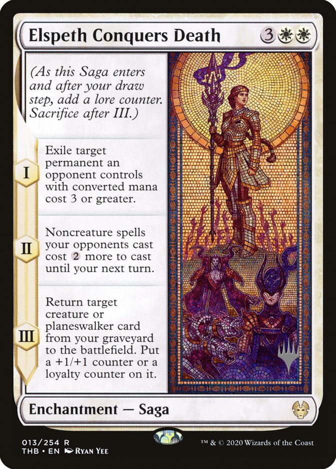 Elspeth Conquers Death (Promo Pack) [Theros Beyond Death Promos] (PTHB 13P)
