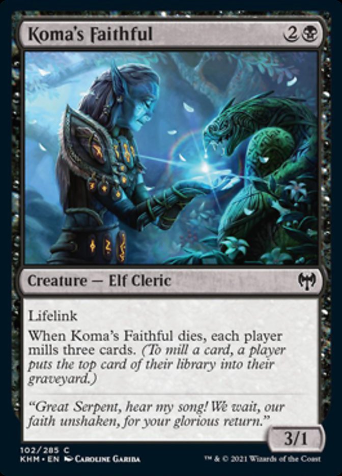 Koma's Faithful [Kaldheim] (KHM 102)