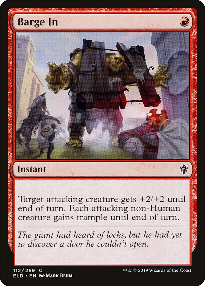 Barge In [Throne of Eldraine] (ELD 112)