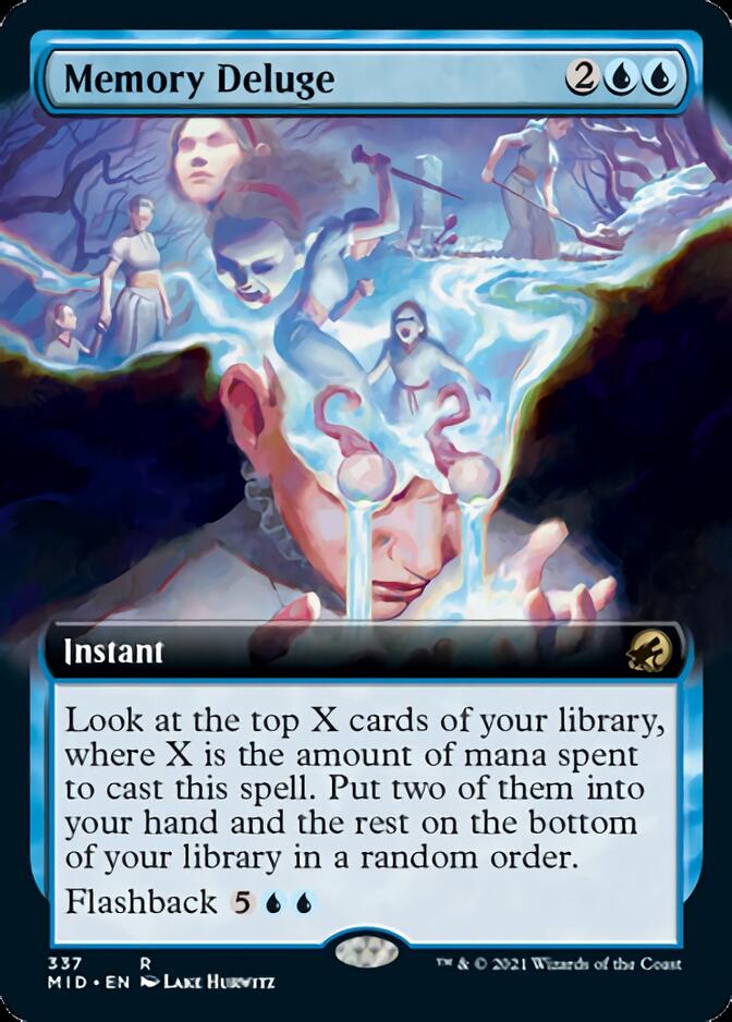Memory Deluge (Extended) [Innistrad: Midnight Hunt] (MID 337)