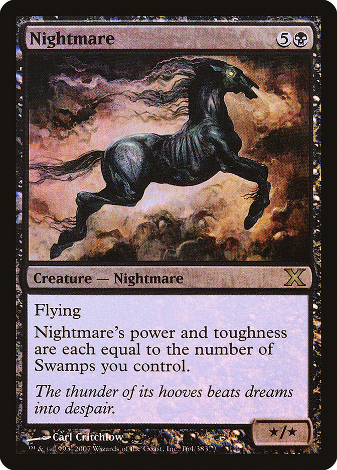 Nightmare (Premium Foil) [Tenth Edition] (10E 164)