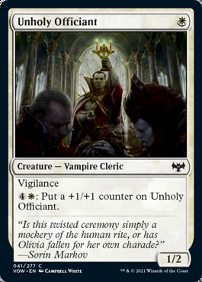 Unholy Officiant [Innistrad: Crimson Vow] (VOW 41)