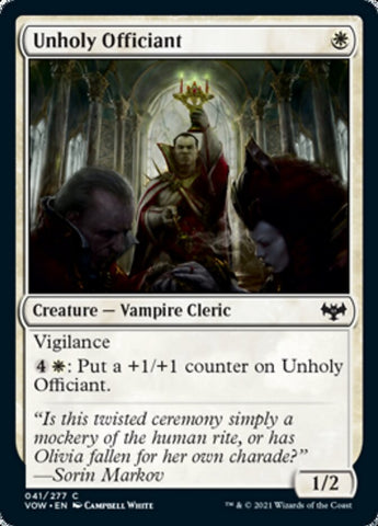 Unholy Officiant [Innistrad: Crimson Vow] (VOW 41)