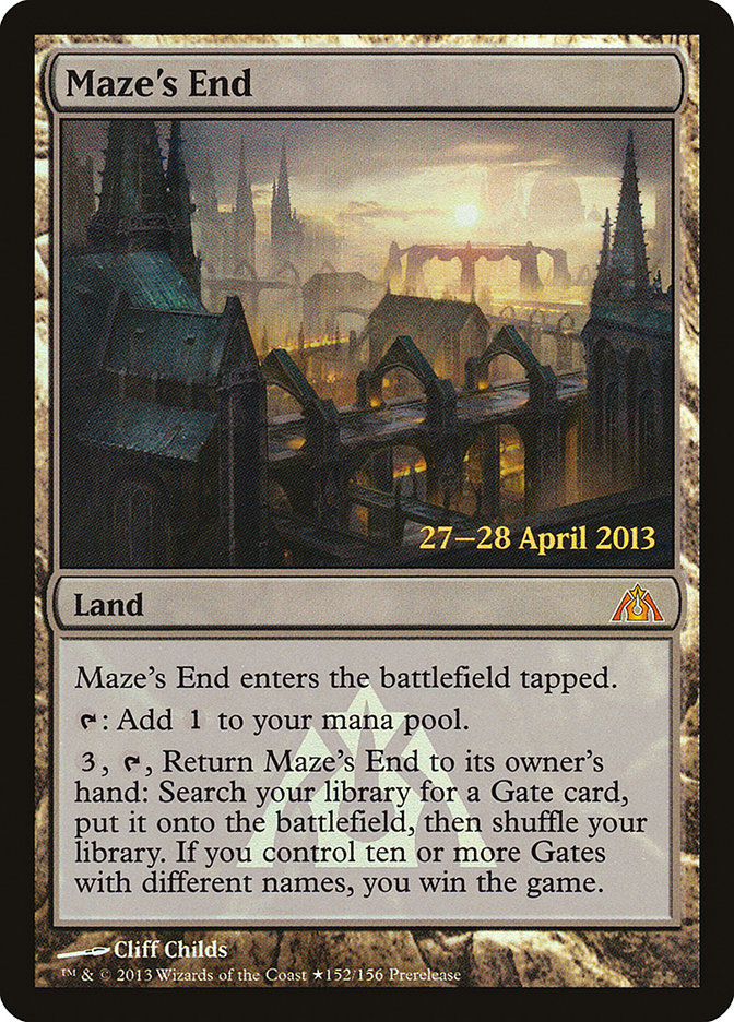 Maze's End  (Prerelease) [Dragon's Maze Prerelease Promos] (PDGM 152)