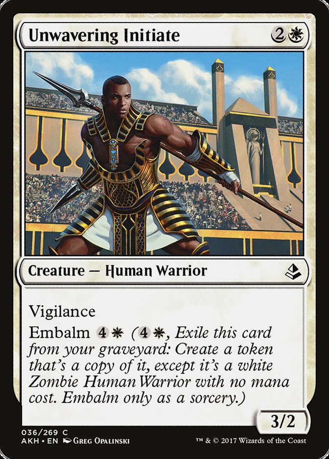 Unwavering Initiate [Amonkhet] (AKH 36)