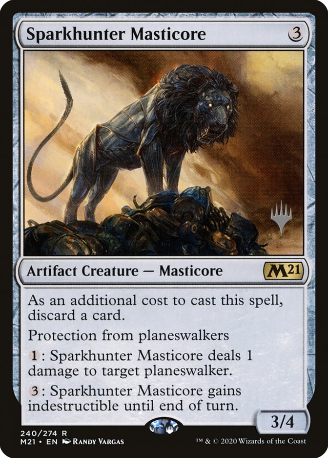Sparkhunter Masticore (Promo Pack) [Core Set 2021 Promos] (PM21 240P)