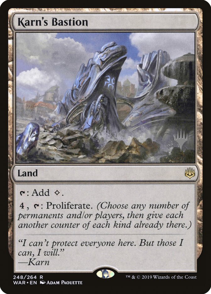Karn's Bastion (Promo Pack) [War of the Spark Promos] (PWAR 248P)