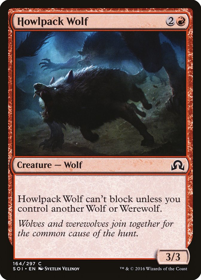 Howlpack Wolf [Shadows over Innistrad] (SOI 164)