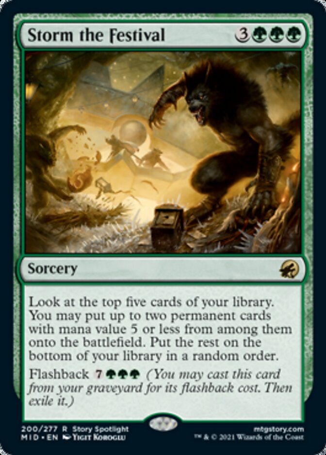 Storm the Festival [Innistrad: Midnight Hunt] (MID 200)
