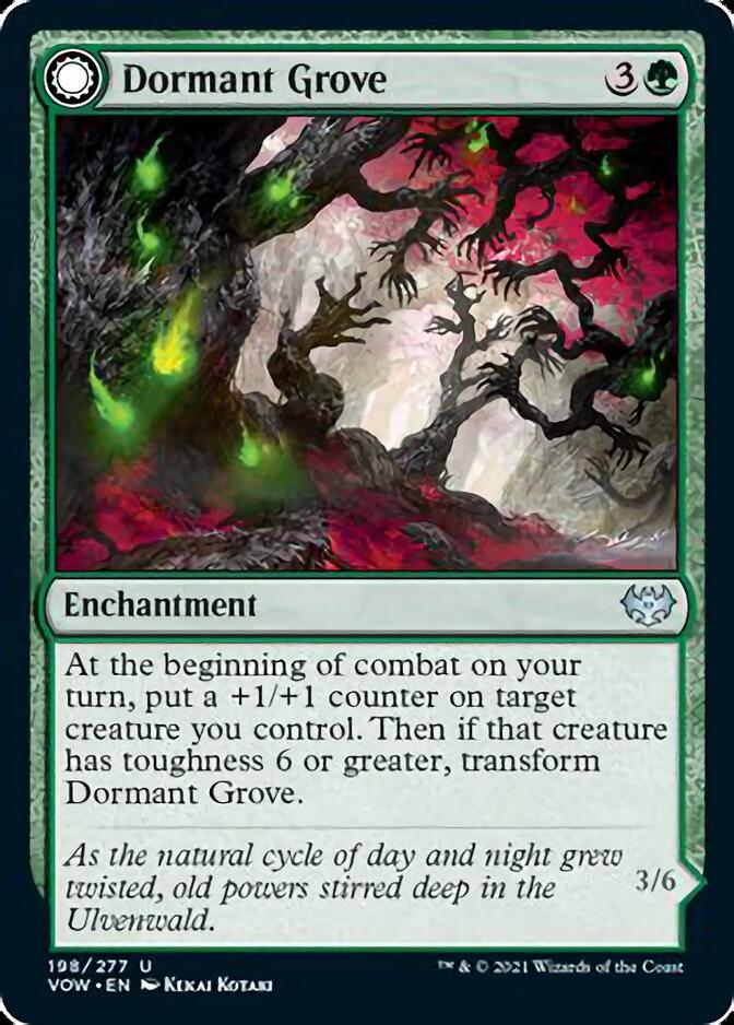 Dormant Grove // Gnarled Grovestrider [Innistrad: Crimson Vow] (VOW 198)