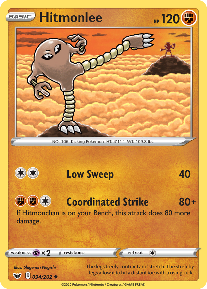 Hitmonlee (94/202) [Sword & Shield: Base Set]