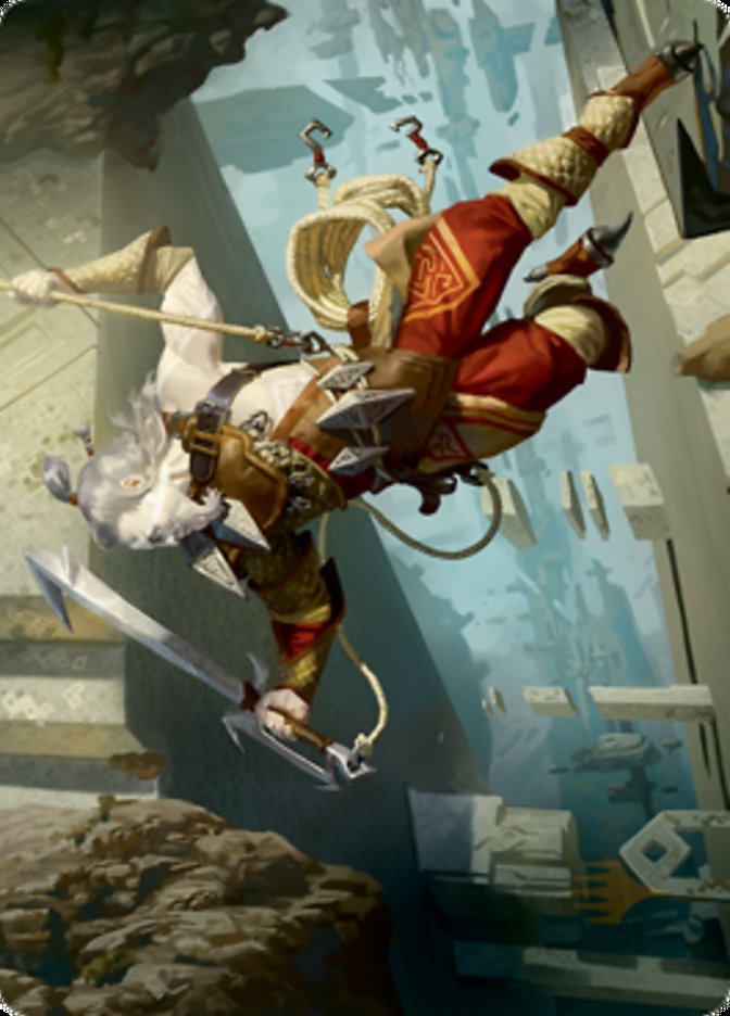 Cliffhaven Sell-Sword // Cliffhaven Sell-Sword (Art Series) [Zendikar Rising Art Series] (AZNR 38)