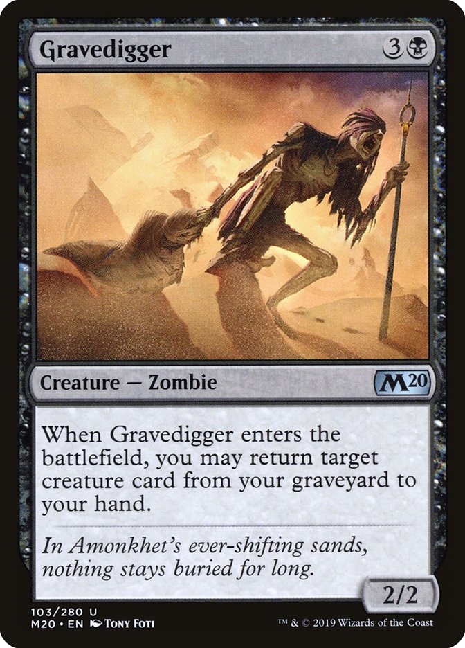 Gravedigger [Core Set 2020] (M20 103)