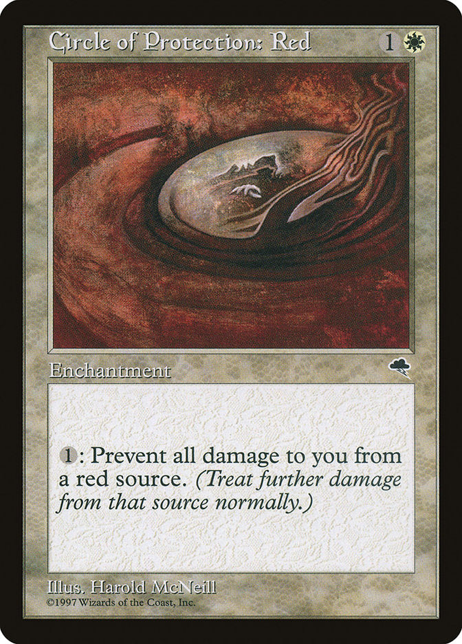 Circle of Protection: Red [Tempest] (TMP 11)