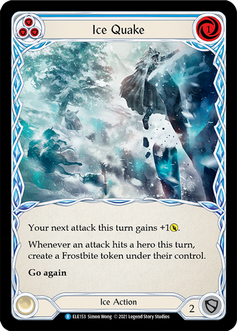 Ice Quake (Blue) [ELE153] 1st Edition Rainbow Foil