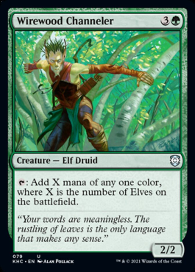 Wirewood Channeler [Kaldheim Commander] (KHC 79)