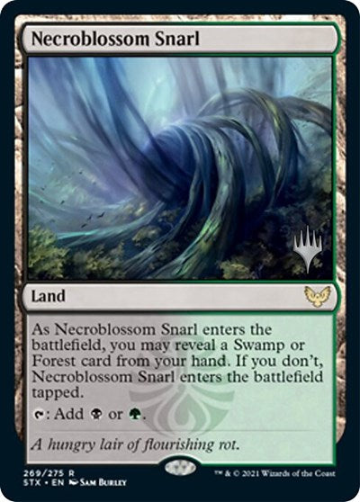 Necroblossom Snarl (Promo Pack) [Strixhaven: School of Mages Promos] (PSTX 269)