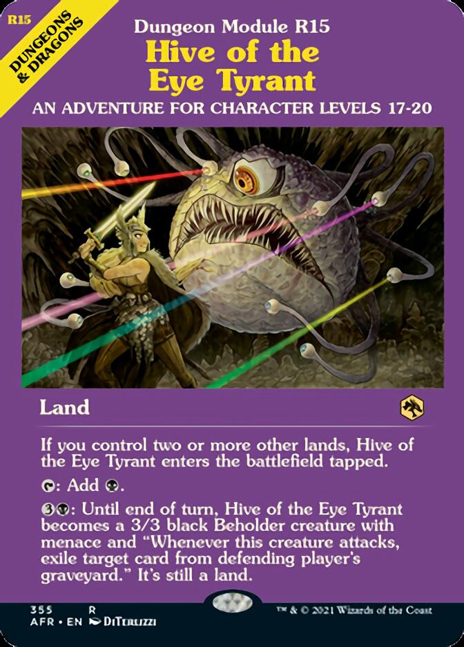 Hive of the Eye Tyrant (Dungeon Module) [Dungeons & Dragons: Adventures in the Forgotten Realms] (AFR 355)