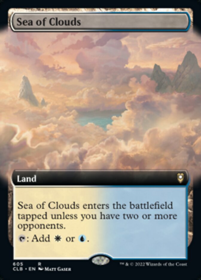 Sea of Clouds (Extended) [Commander Legends: Battle for Baldur's Gate] (CLB 605)