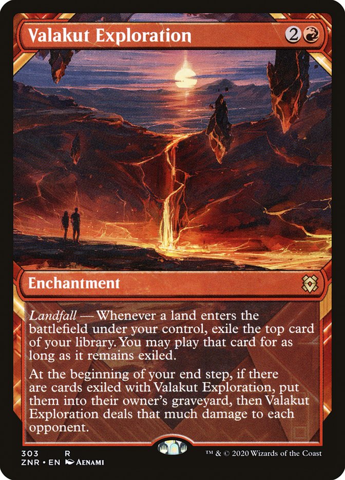 Valakut Exploration (Showcase) [Zendikar Rising] (ZNR 303)