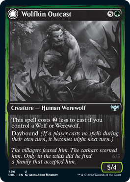 Wolfkin Outcast // Wedding Crasher [Innistrad: Double Feature] (DBL 496)