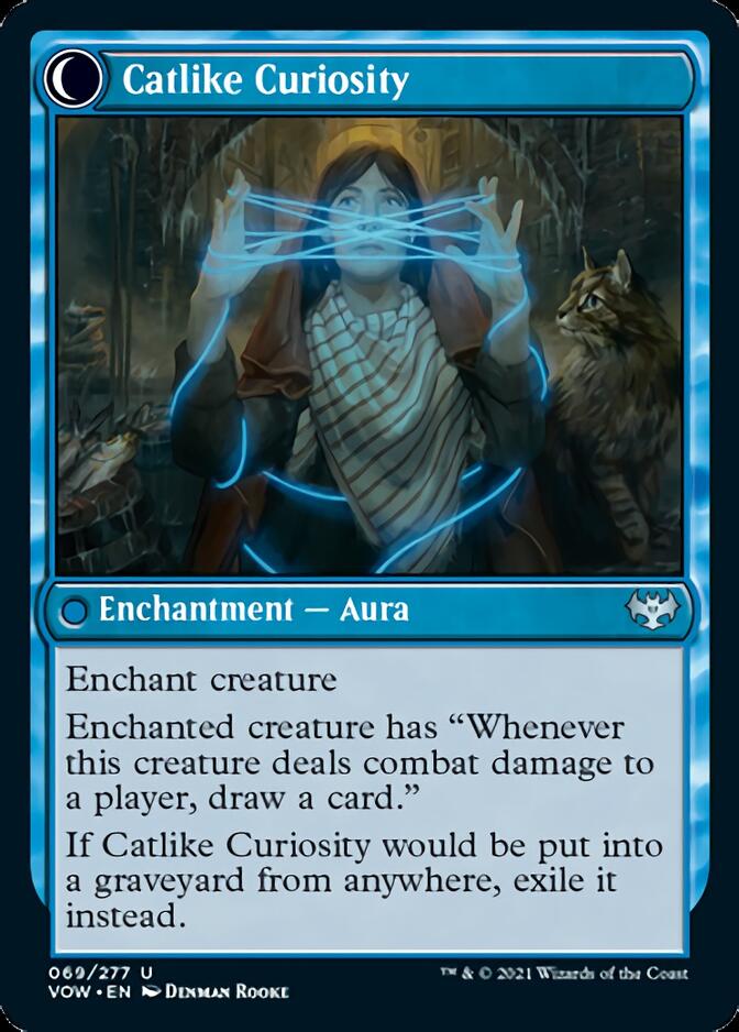 Mischievous Catgeist // Catlike Curiosity [Innistrad: Crimson Vow] (VOW 69)