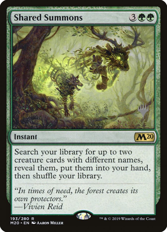 Shared Summons (Promo Pack) [Core Set 2020 Promos] (PM20 193P)