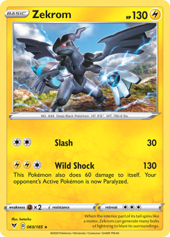 Zekrom (60) [Sword & Shield: Vivid Voltage]