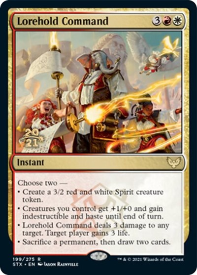 Lorehold Command [Strixhaven: School of Mages Prerelease Promos] (PSTX 199)