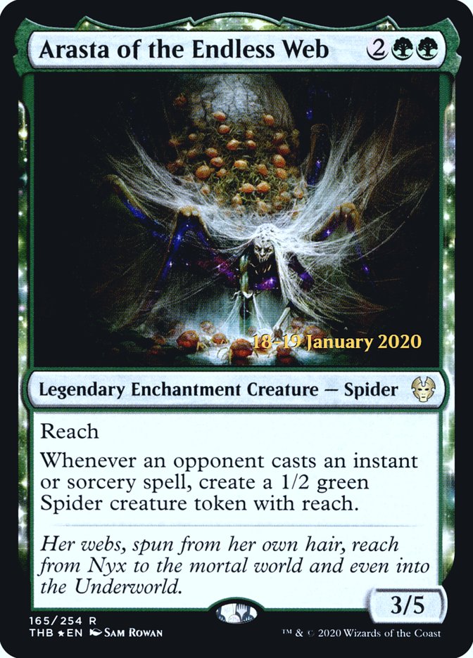 Arasta of the Endless Web [Theros Beyond Death Prerelease Promos] (PTHB 165S)
