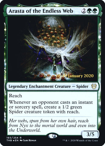 Arasta of the Endless Web [Theros Beyond Death Prerelease Promos] (PTHB 165S)