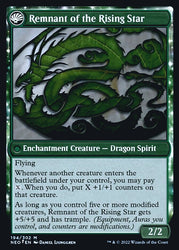 Jugan Defends the Temple // Remnant of the Rising Star [Kamigawa: Neon Dynasty Prerelease Promos] (PNEO 194)