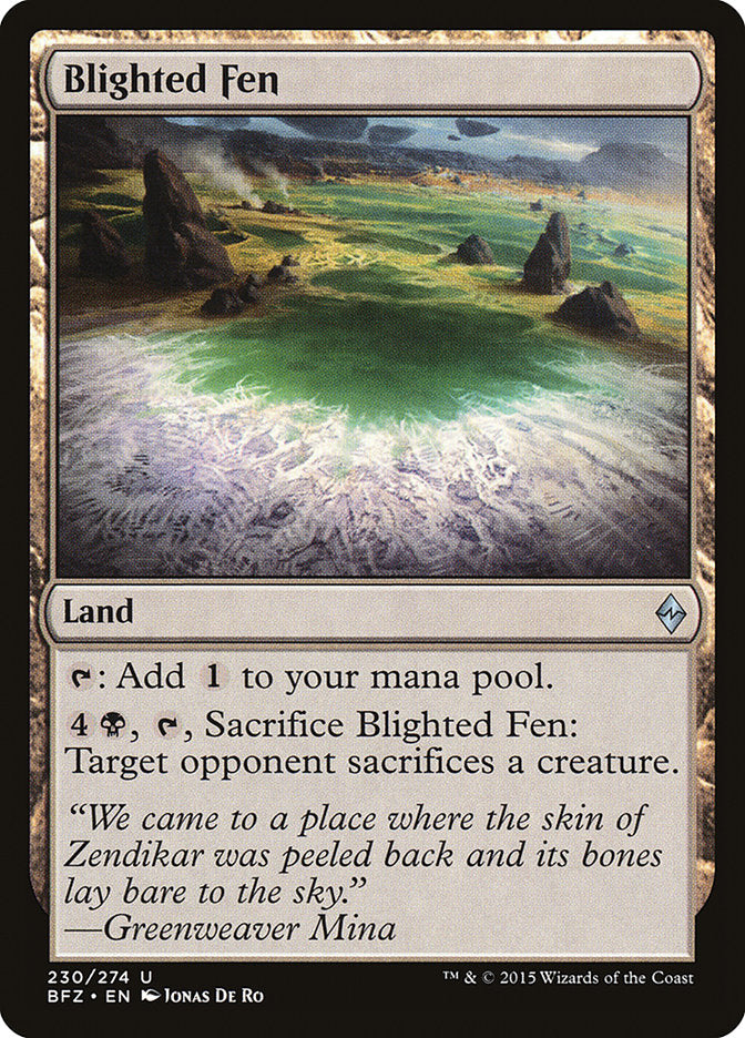 Blighted Fen [Battle for Zendikar] (BFZ 230)