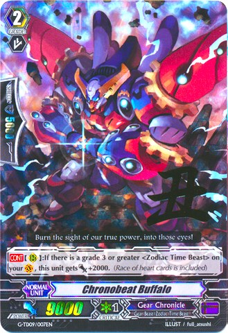 Chronobeat Buffalo (RRR) (G-TD09/007EN) [True Zodiac Time Beasts]