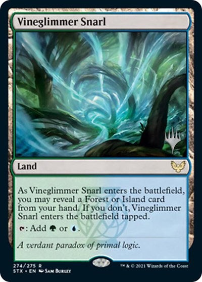 Vineglimmer Snarl (Promo Pack) [Strixhaven: School of Mages Promos] (PSTX 274)