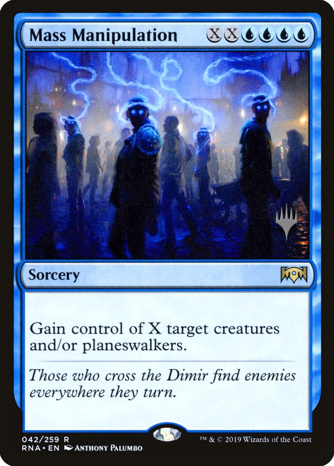Mass Manipulation (Promo Pack) [Ravnica Allegiance Promos] (PRNA 42P)