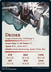 Drider Art Card [Dungeons & Dragons: Adventures in the Forgotten Realms Art Series] (AAFR 17)