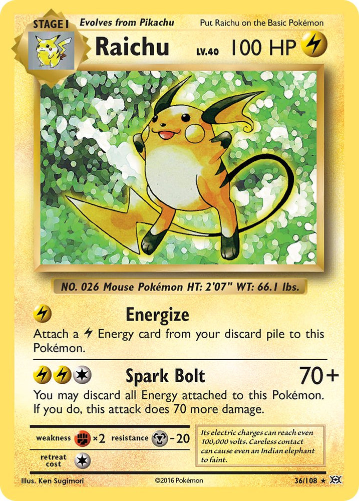Raichu (XY Evolutions) (36/108) [Theme Deck Exclusives]