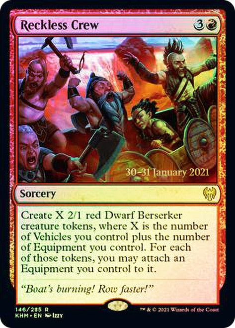 Reckless Crew  [Kaldheim Prerelease Promos] (PKHM 146)