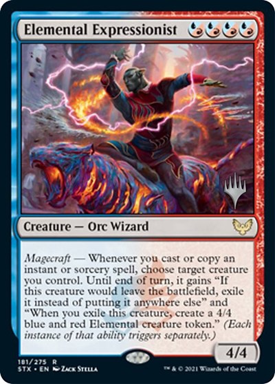 Elemental Expressionist (Promo Pack) [Strixhaven: School of Mages Promos] (PSTX 181)