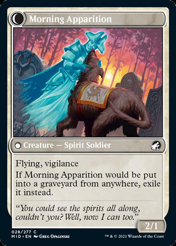 Mourning Patrol // Morning Apparition [Innistrad: Midnight Hunt] (MID 28)