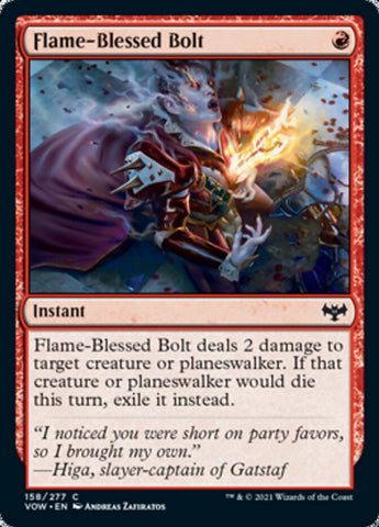 Flame-Blessed Bolt [Innistrad: Crimson Vow] (VOW 158)