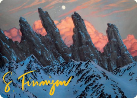 Mountain (275) Art Card (Gold-Stamped Signature) [Dungeons & Dragons: Adventures in the Forgotten Realms Art Series] (AAFR 59)